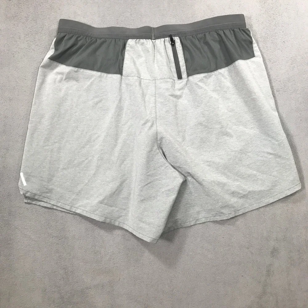 Nike Peloton Mens Flex Stride Running Shorts Gray Heather XXL 7
